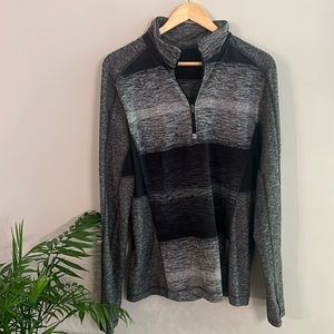 Lululemon Men’s Technical Quarter-Zip Black/Gray Size Large